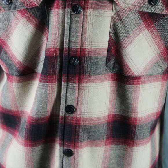 Matix Jacket - The Matix Shirt Jacket Tan and Red Plaid - Men's Large - Picture 4 of 11